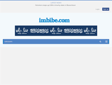 Tablet Screenshot of imbibe.com